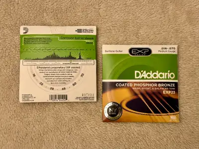D'Addario EXP23 - Baritone Acoustic  Guitar Strings, View more