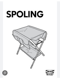 IKEA collapsible Changing Table SPOLING