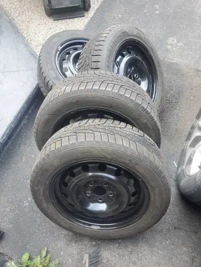 Older but rarely used date 2016 Kumho Like New Tread - Factory Paint Mark's Still On Tires RIMS are...