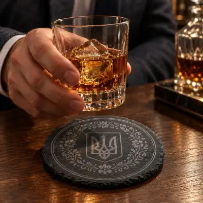 Ukrainian Laser Engraved Coasters | Made in Canada, View more
