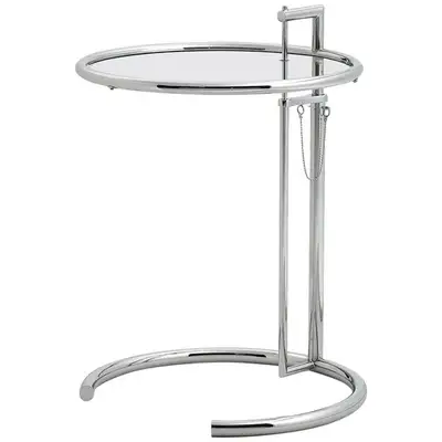 Eileen Gray Adjustable Side Table | Chrome Finish, View more