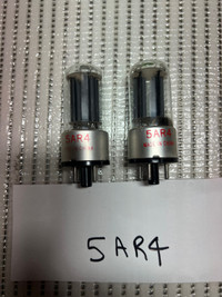 5AR4 (GZ34)  Rectificatrice/Rectifier tube ; Lot of 2
