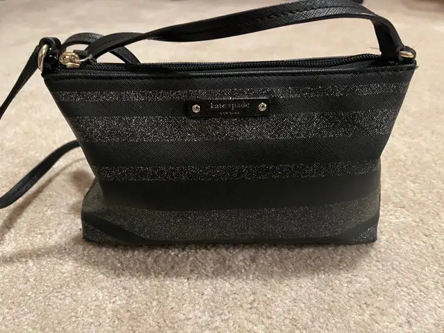 Kate Spade ♠️ Hani Haven lane sparkle/glitter Black Crossbody