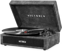 Victrola Portable Suede Turntable with bluetooth mint