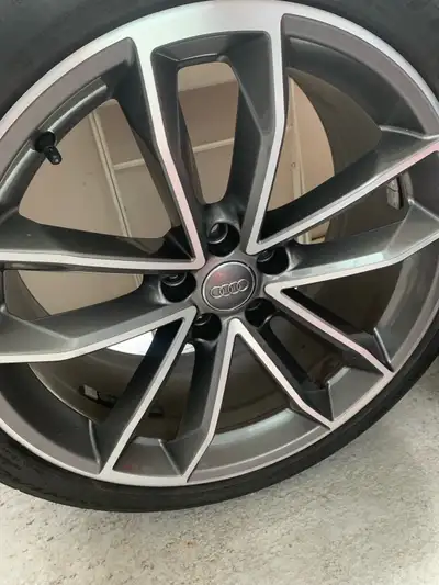 They are oem from 2018 s5,sold my car a month ago,on the aftermarket rims,these rims have zero scrat...