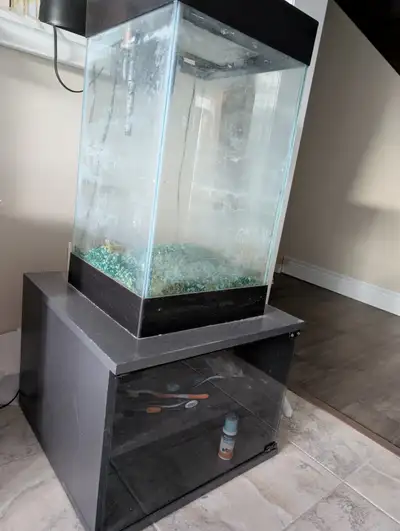 15 gallon aquarium with pump and filter and some accessories, View more