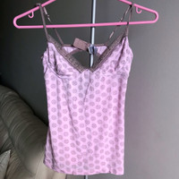 NEW - La Senza - Pink Lace Trim Underwire Sleep Shirt (Size M)
