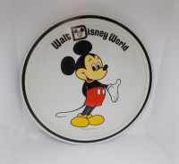 Vintage Metal Walt Disney World Mickey Mouse Metal Serving Tray