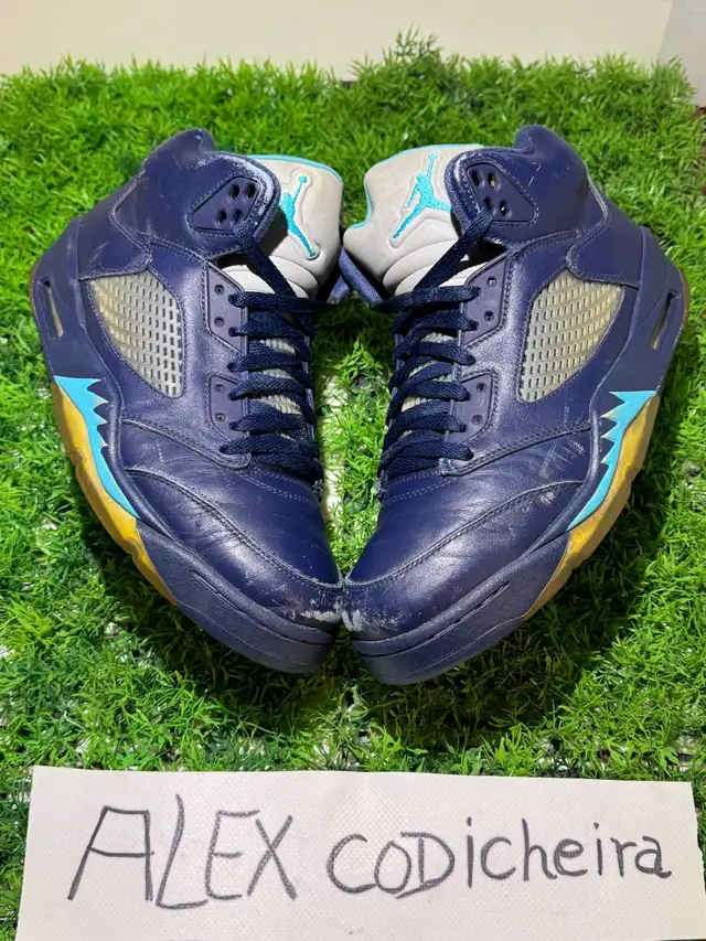 Size 10 - Air Jordan 5 Pre-Grape  in Men's Shoes in Mississauga / Peel Region - Image 8