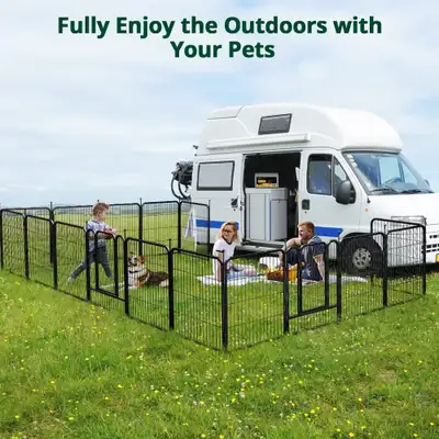 Playpen Pet Camping Fence Heavy Duty 24” or 32” or 40”H from $85, View more