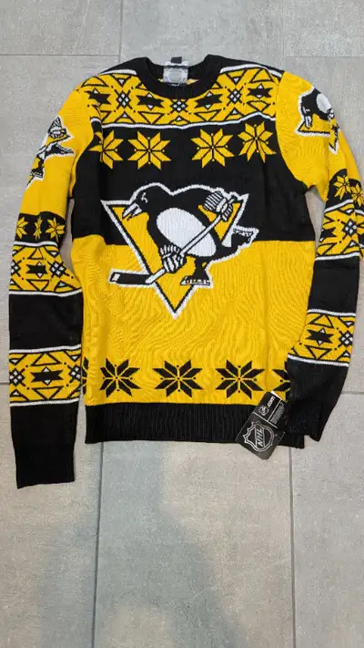 Pittsburgh penguins ugly Christmas sweater size S, View more