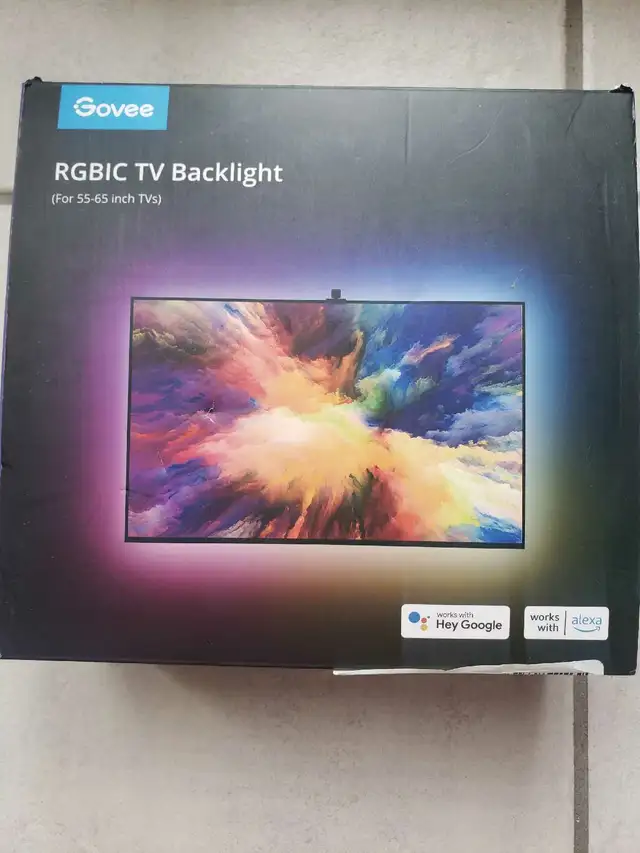 Govee TV LED Backlights with Camera, RGBIC backlights in TVs in Markham / York Region - Image 2