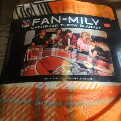 New, Cleveland Browns Oversized Throw Blanket, View more