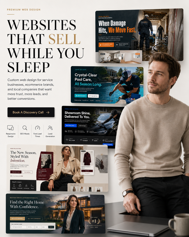 Website Design, Shopify, WordPress & Custom Code492689967264583680