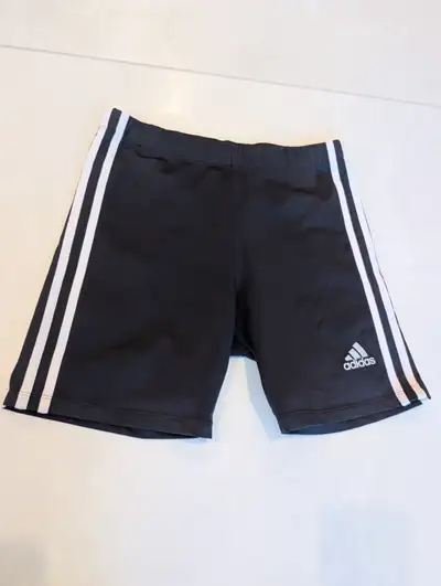 Vintage 90s USA Adidas 3-Stripe Biker Shorts Kids Large/Women XS, View more