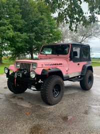 1995 Pink Jeep Wrangler