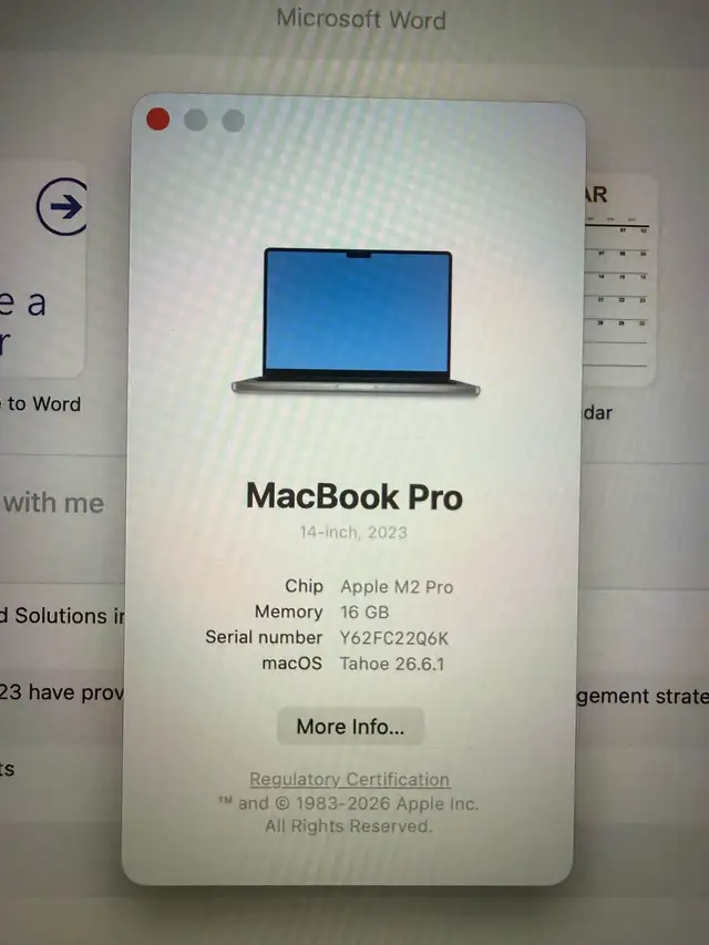 macbook pro m2 15gb 558827474802462721