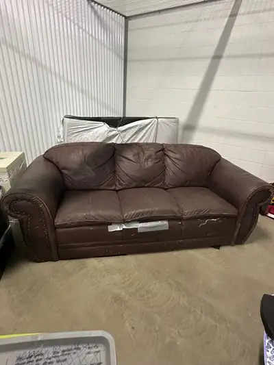 free leather couch, View more