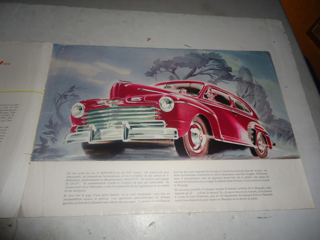 1946 MONARCH SALES BROCHURE. RARE FRENCH LANGUAGE in Arts & Collectibles in Barrie - Image 3