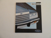 Brochure auto Ford LTD 1983