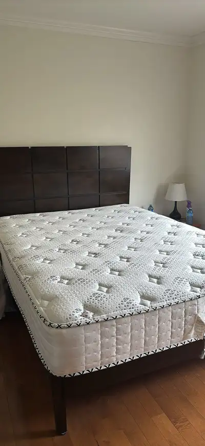 Queen Size Bed Frame and Mattress, View more