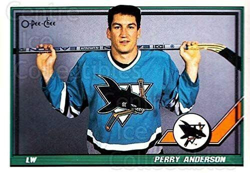 Perry Anderson San Jose Sharks 1991 Hockey Card in Arts & Collectibles in City of Halifax