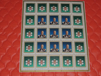 Sheet of 42-cent Canadian stamps Roland Michener Order of Canada