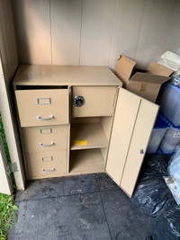 File cabinet and safe combo