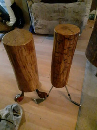 Unique Rustic Golf  Side Table. UNIQUE made by M:ARS.