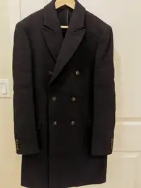 DE FURSAC double-breasted wool coat$400