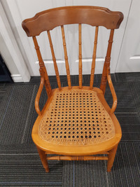 Wooden Cane Chair