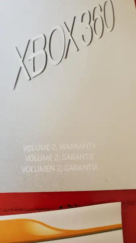 Xbox 360 Console Manuel Setup Guide (pas de console/jeu) in XBOX 360 in Laval / North Shore - Image 4