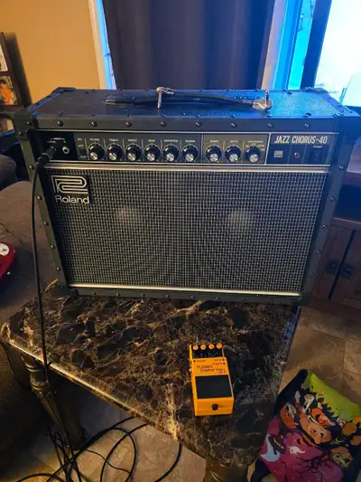 limited edition stratocaster,jazz chorus amp, pedals, View more