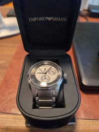 BNIB Emporio Armani Men'S Meccanico Collection Dress Watch Ar461
