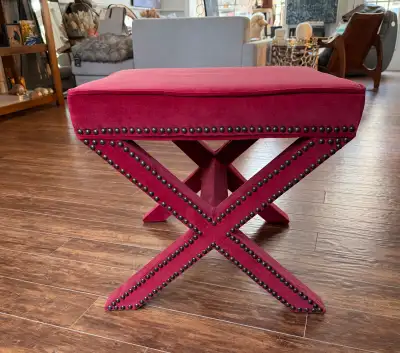Velvet Ottoman Stool, View more