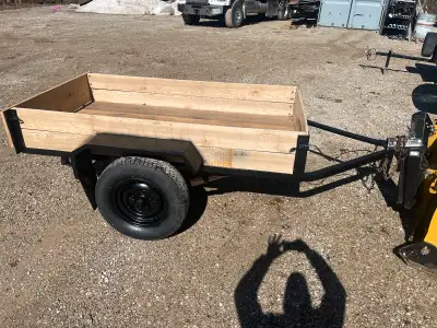 Inside measurements 43"x83" x 12" high sides. New treated ash wood, new 2" hitch, new wiring all hea...