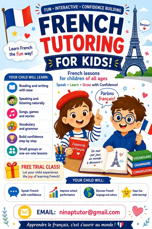 French tutor for kids