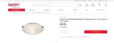 Flush Mount Ceiling Light Fixture, View more