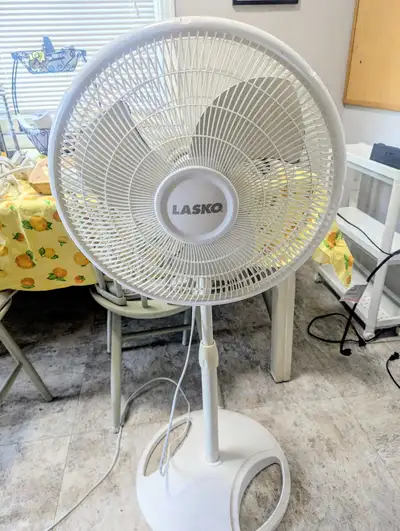 White Oscillating Floor Fan - LASKO, View more
