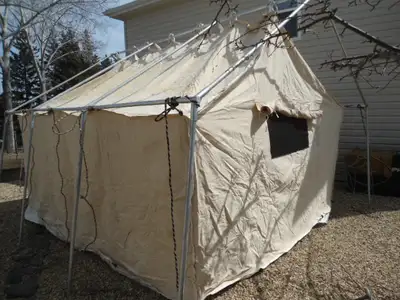 Outfitters Tent, Frame, Woodstove.. Rimbey, Parkland Beach area, View more