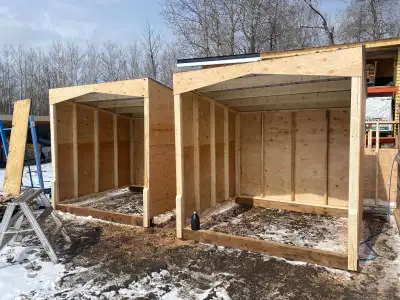 Shelters calf, horse…. Greenhouses ready to go, View more