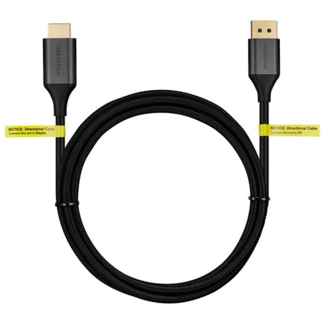 Insignia: 1.83m (6 ft.) DisplayPort to 4K Ultra HD HDMI Cable in Cables & Connectors in Burnaby/New Westminster - Image 3