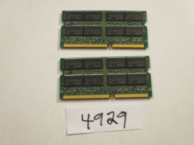 2x512Mb 133Mhz 144pin SODIMM SDRAM vintage laptop Memory RAM4929 in System Components in Calgary - Image 4