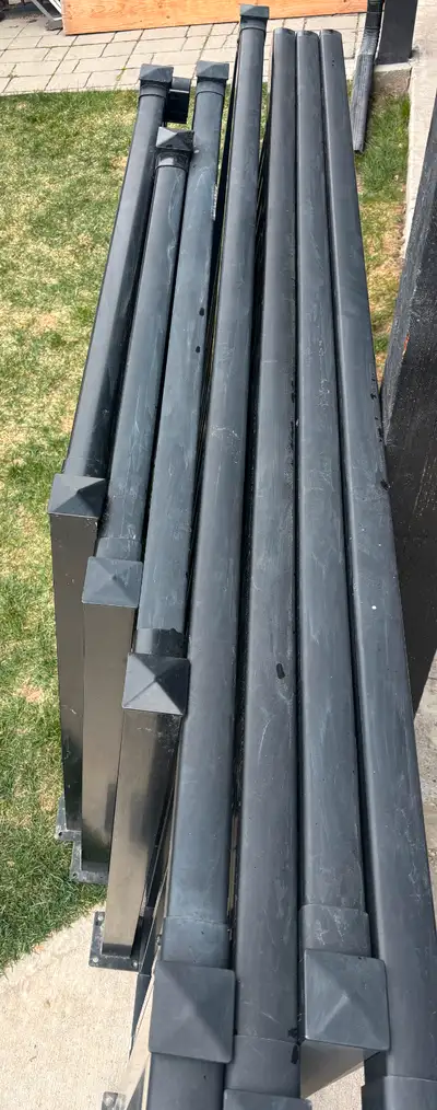 Black Regal Aluminum Deck Railing (Around 40 Feet) 7 Sections - Two Sections - 7 Feet - Two Sections...