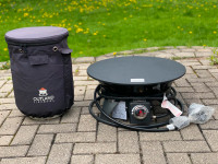 Outland fire bowl + tank cover with stable tabletop + Carry bag