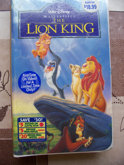 The Lion King VHS tape factory sealed, View more