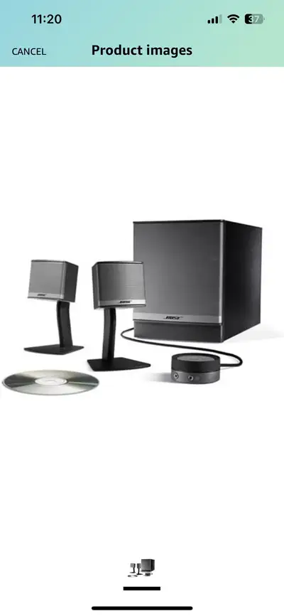 Complete with power cord, volume controller and audio cable. No damage. Sounds amazing. Price is fir...