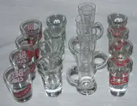 Shooter Shot Glass Sets 4 Diff Clear Glass Captain Morgan 19PC