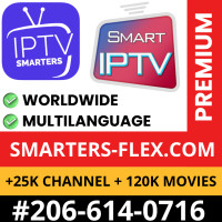 LIVE 4K TV SERVICE - NO FREEZING - FREE TRIAL 206-614-0716