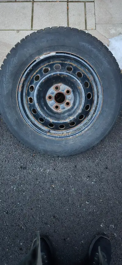 Pneus d'hiver avec jante (4) 195/65 R15 95T XL